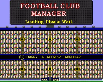 Football Club Manager screen shot game playing